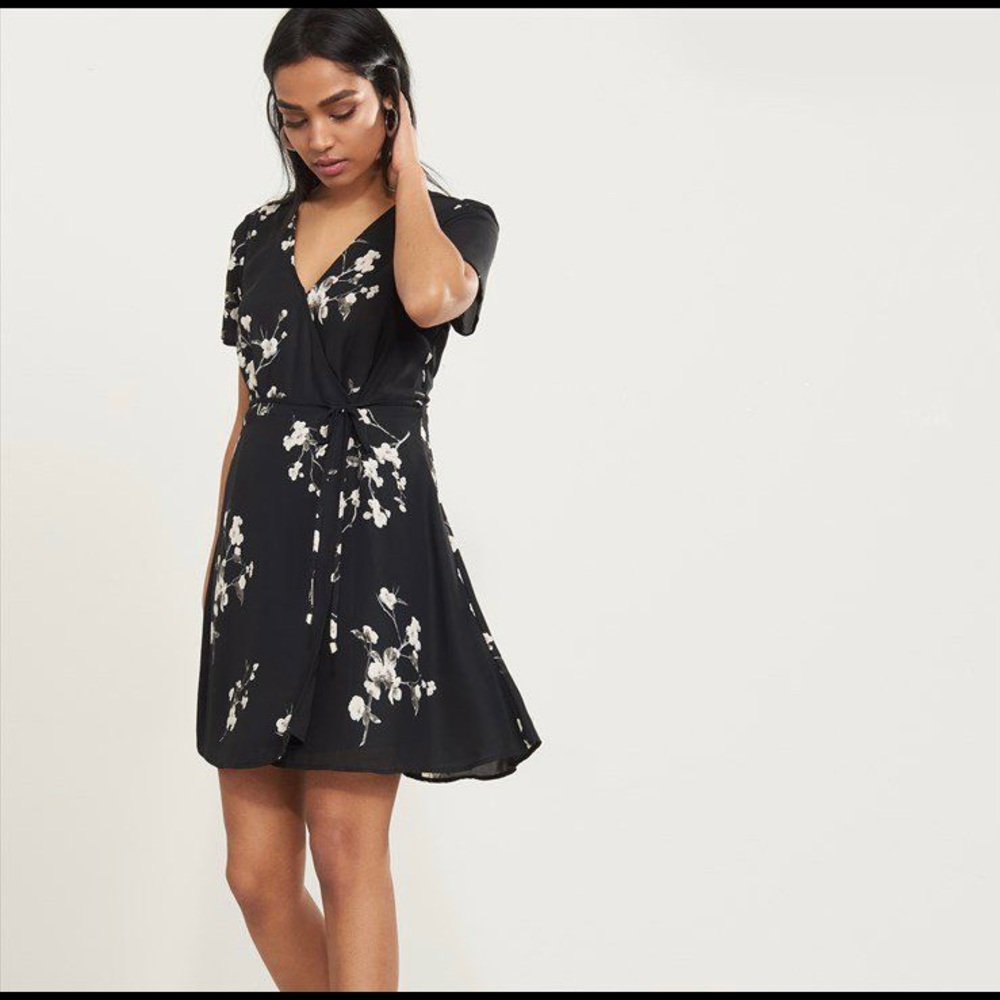 Dynamite - Black Floral Summer Dress
